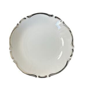 Vintage Harmony House Starlight Fine China Platinum Edges Soup Bowls Set Of 2